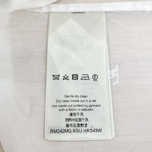 Louis Vuitton White Monogram Button-Up Shirt - Picture 7 of 8